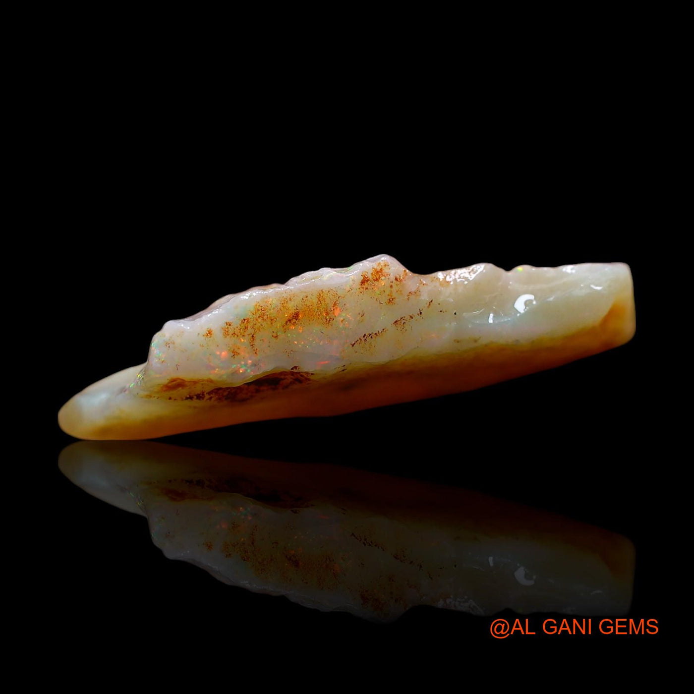 15.00 Cts Natural Australian Fire Opal Fancy Rough Loose Gemstone For Jewelry 29x22x4 mm RD-626