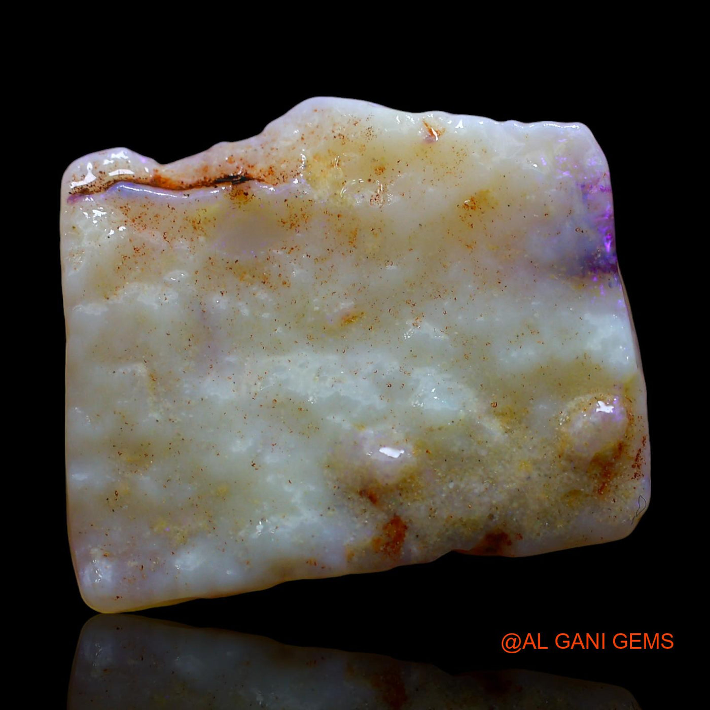 12.00 Cts Natural Australian Fire Opal Loose Gemstone Fancy Rough 25x21x4 mm RD-627