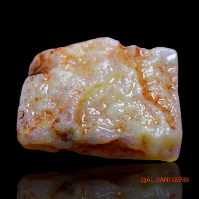 12.00 Cts Natural Australian Fire Opal Loose Gemstone Fancy Rough 25x21x4 mm RD-627