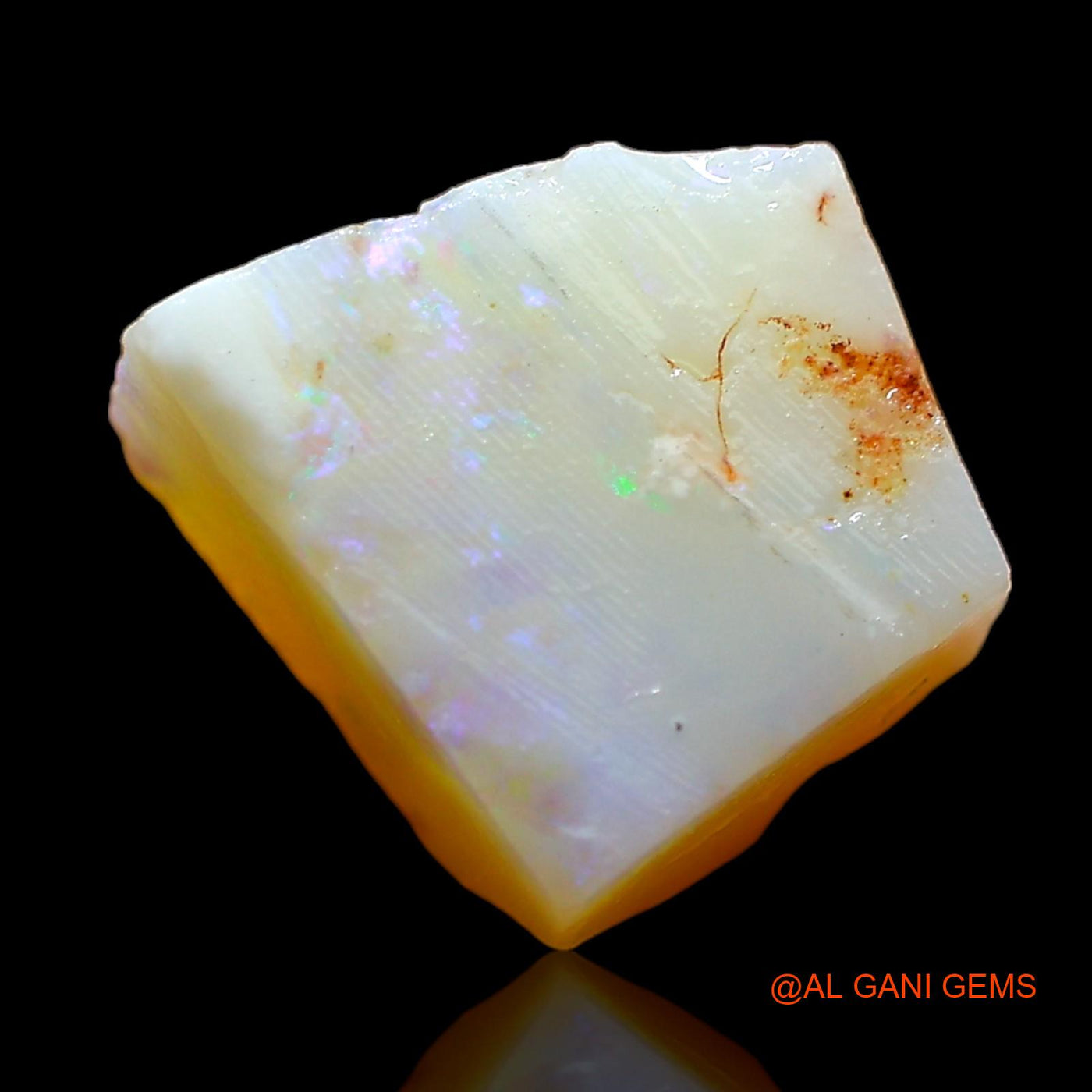 6.00 Cts Natural Australian Fire Opal Loose Gemstone Fancy Rough 12x11x6 mm RD-62