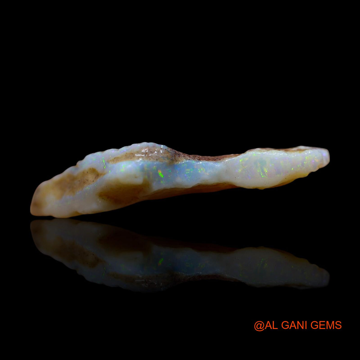 Natural Untreated Fire Opal Loose Gemstone Fancy Rough From Australia 14.00 Cts 31x19x5 mm RD-635