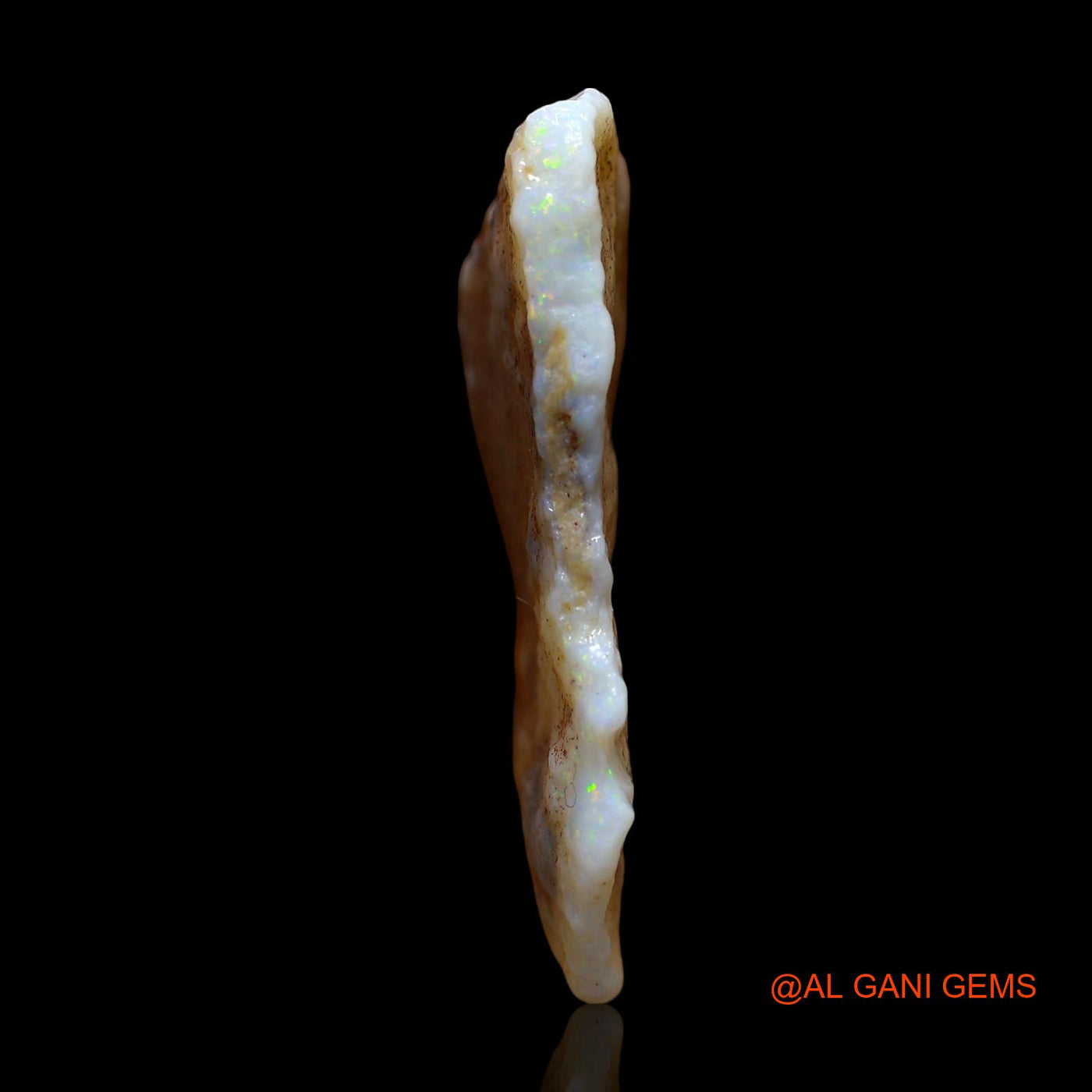 Natural Untreated Fire Opal Loose Gemstone Fancy Rough From Australia 14.00 Cts 31x19x5 mm RD-635