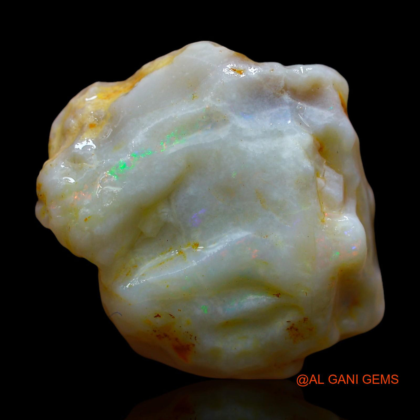 33.00 Cts Unheated Australian Fire Opal Loose Gemstone Fancy Rough Natural 23x23x3 mm RD-639