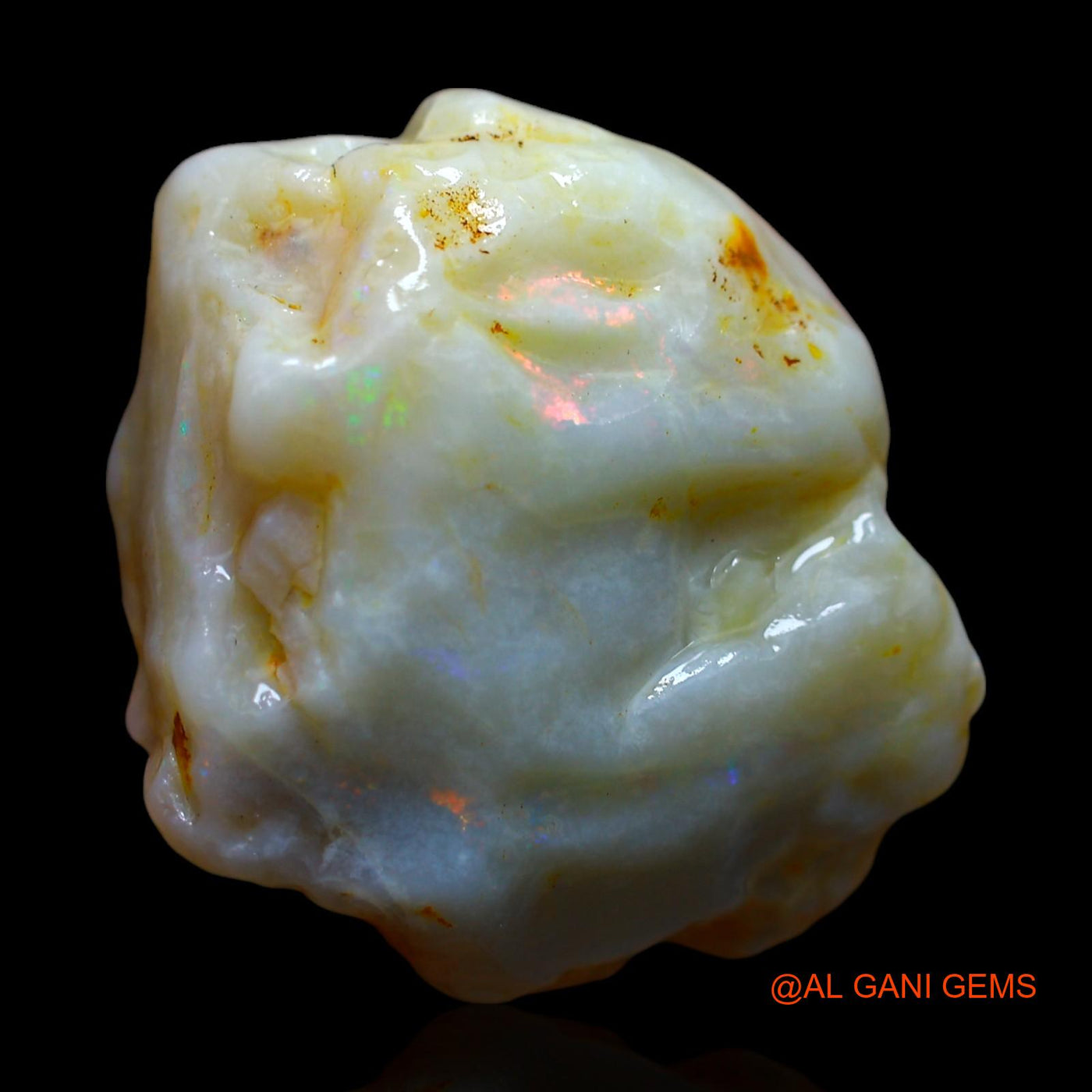 33.00 Cts Unheated Australian Fire Opal Loose Gemstone Fancy Rough Natural 23x23x3 mm RD-639