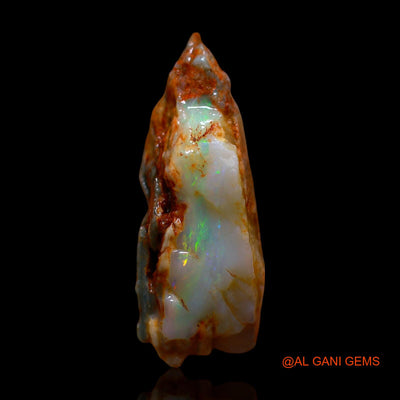 Natural Fire Opal Gemstone 20.00 Cts Loose Fancy Rough From Australia 29x13x11 mm RD-641