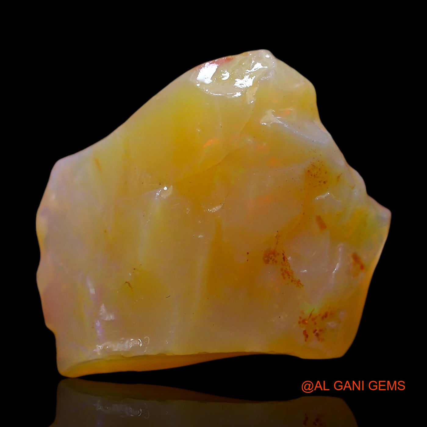 30.00 Cts Natural Australian Fire Opal Loose Gemstone Fancy Rough 24x21x12 mm RD-642