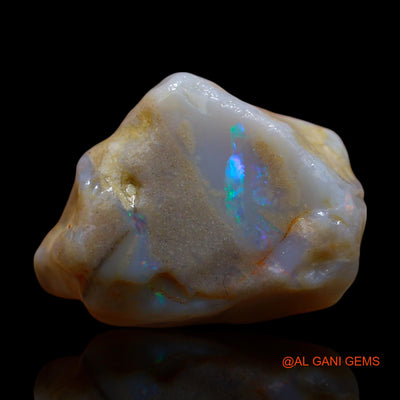Natural Fire Opal Gemstone 30.00 Cts Loose Fancy Rough From Australia 22x19x13 mm RD-645