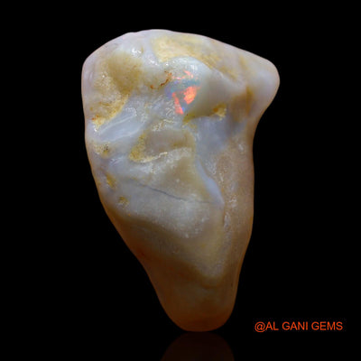 Natural Fire Opal Gemstone 30.00 Cts Loose Fancy Rough From Australia 22x19x13 mm RD-645
