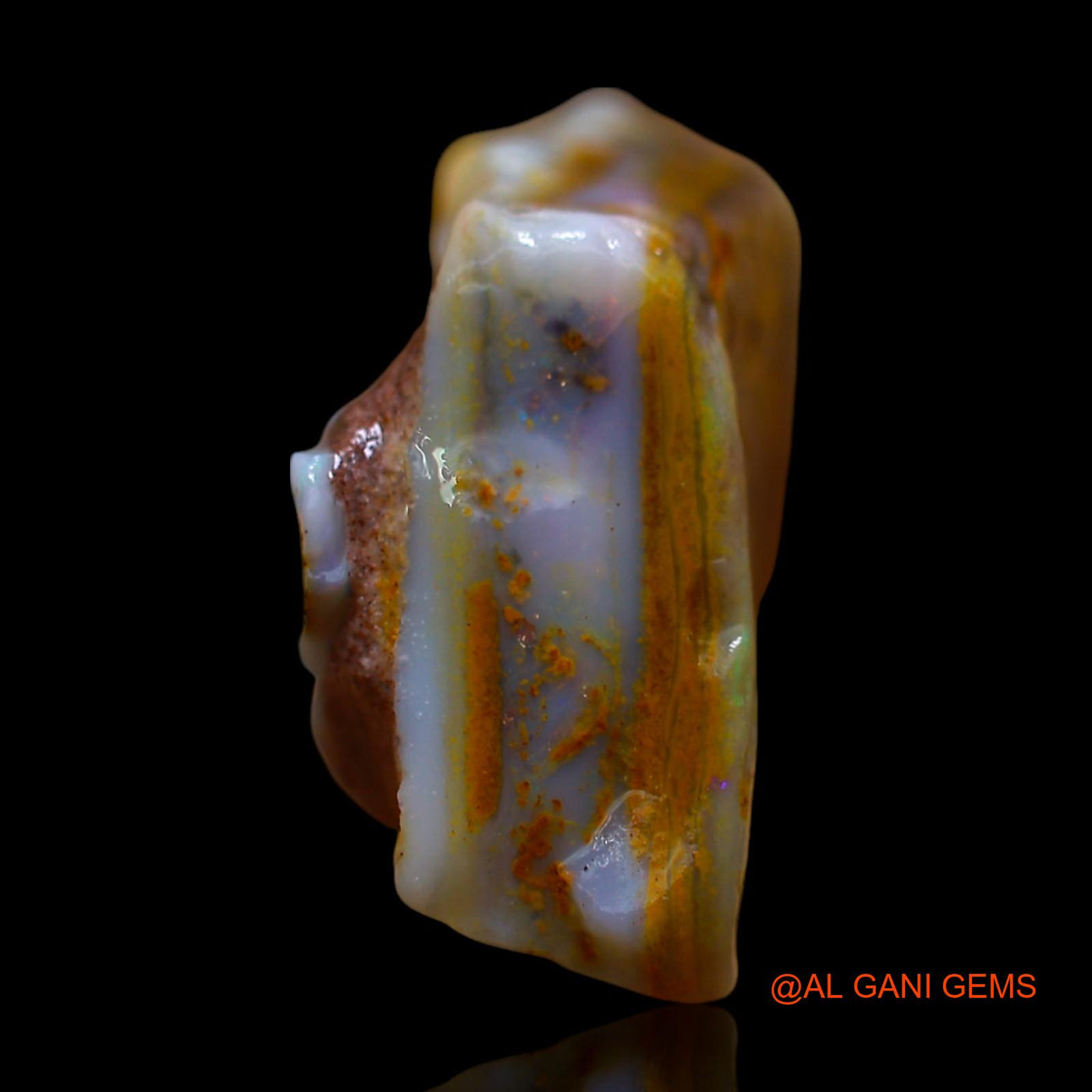 26.00 Cts Natural Australian Fire Opal Loose Gemstone Fancy Rough 27x20x10 mm RD-646