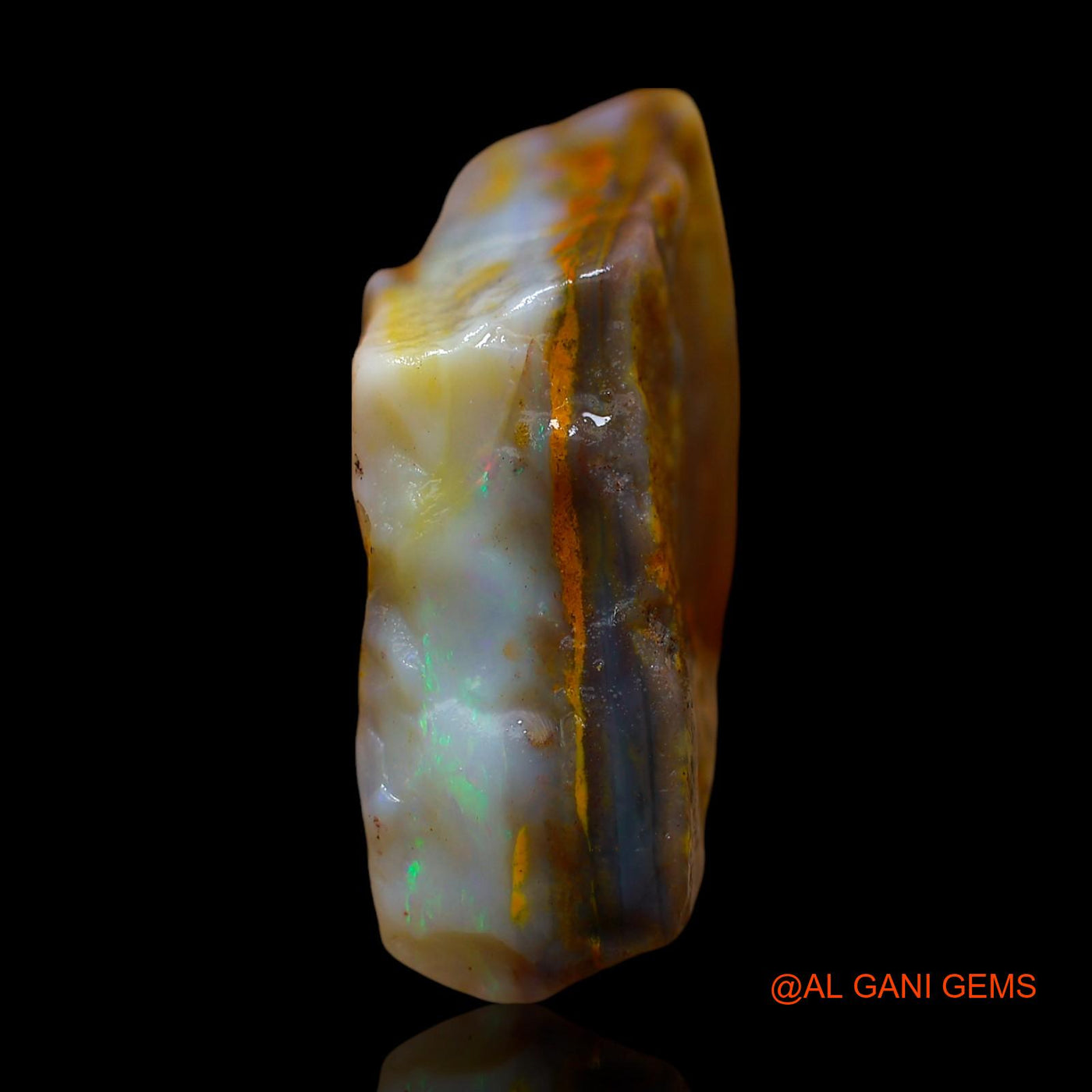 26.00 Cts Natural Australian Fire Opal Loose Gemstone Fancy Rough 27x20x10 mm RD-646