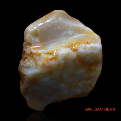 21.00 Cts Natural Australian Fire Opal Loose Gemstone Fancy Rough 25x22x9 mm RD-648