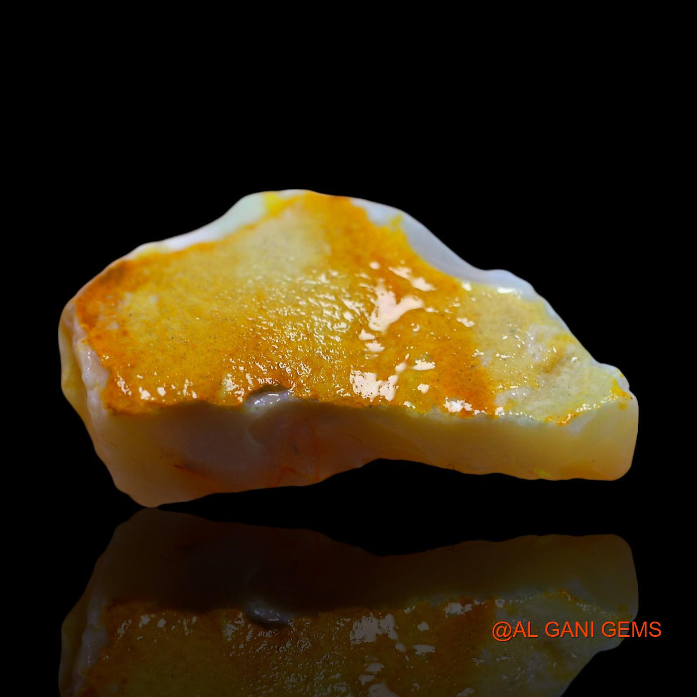 15.00 Cts Natural Australian Fire Opal Loose Gemstone Fancy Rough 29x16x7 mm RD-649