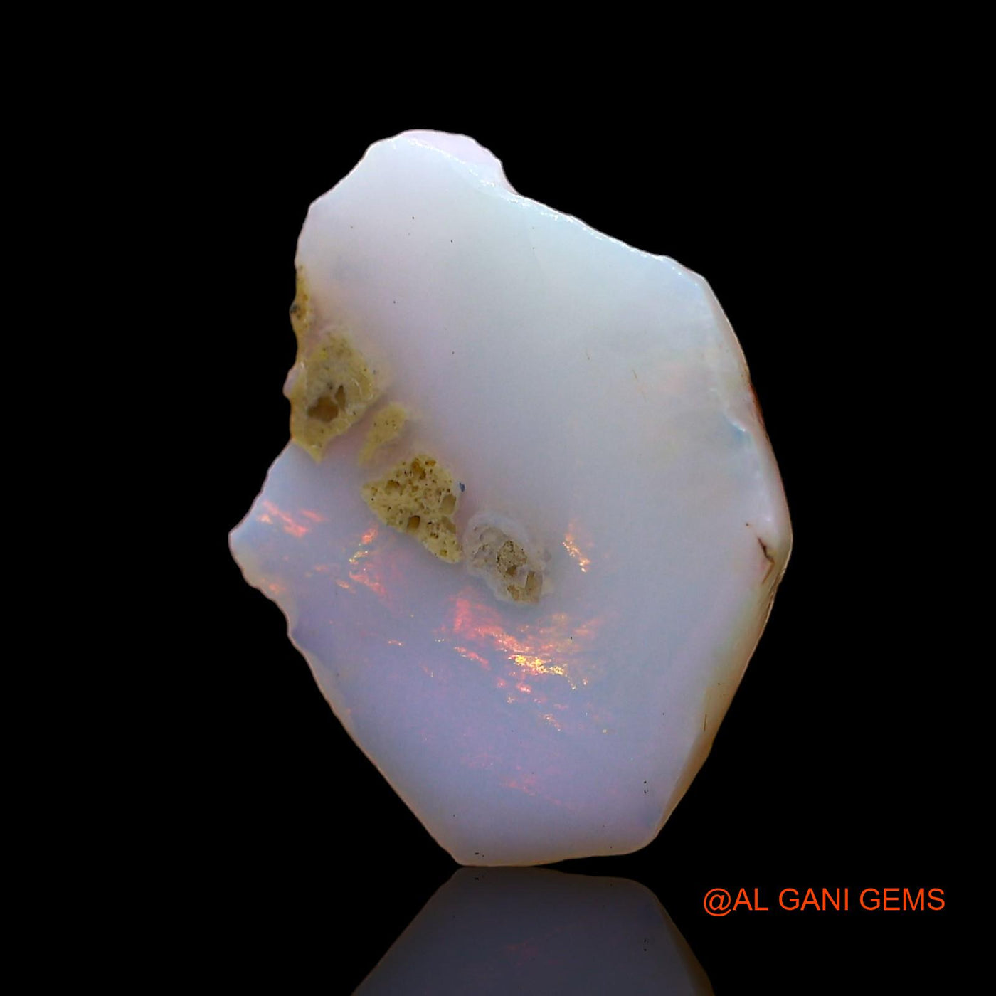 3.00 Cts Natural Australian Fire Opal Loose Gemstone Fancy Rough 15x11x2 mm RD-64