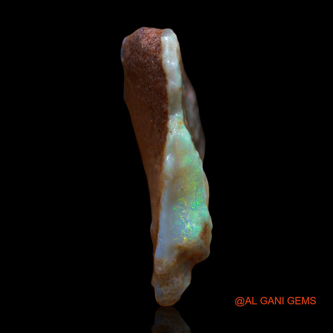 Natural Fire Opal Gemstone 14.00 Cts Loose Fancy Rough From Australia 27x18x6 mm RD-652