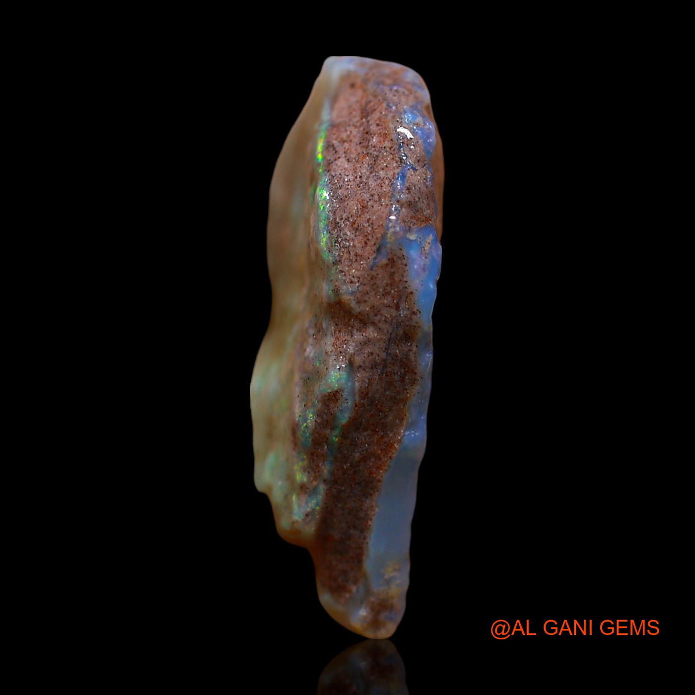 Natural Fire Opal Gemstone 14.00 Cts Loose Fancy Rough From Australia 27x18x6 mm RD-652