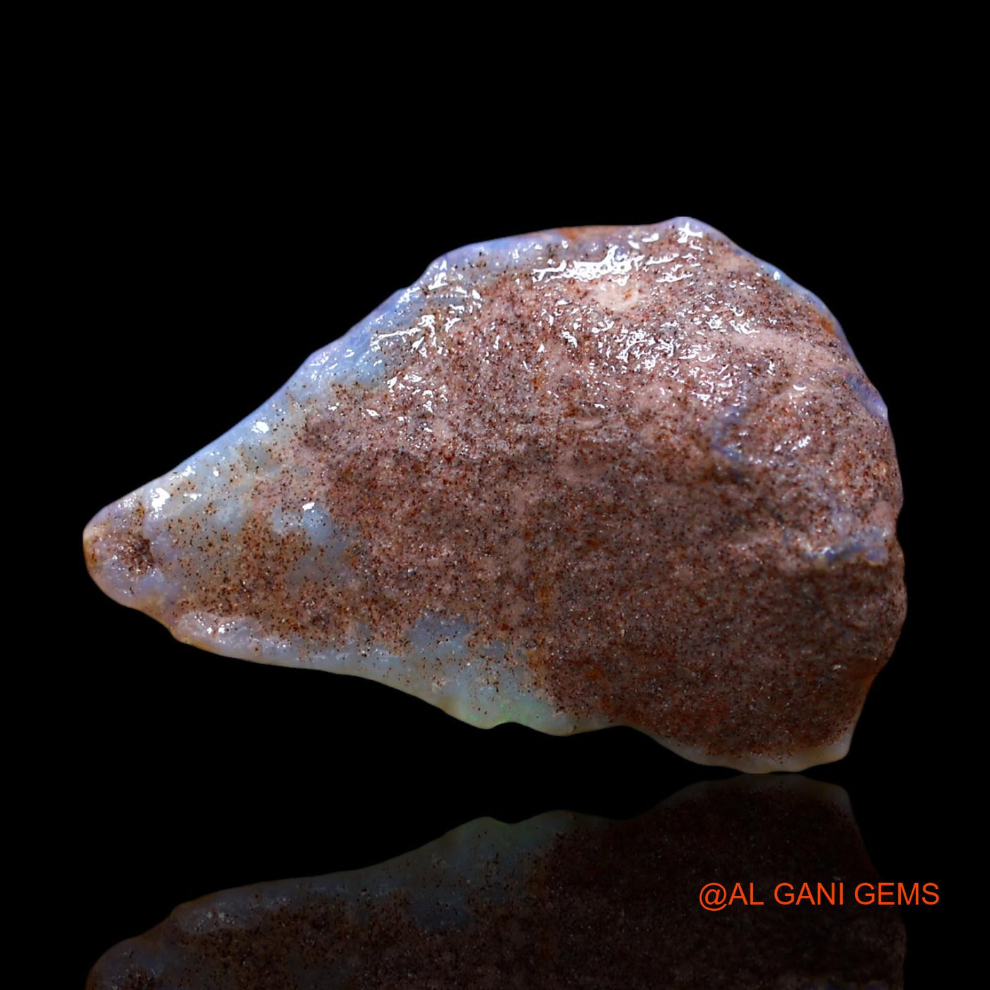 Natural Fire Opal Gemstone 14.00 Cts Loose Fancy Rough From Australia 27x18x6 mm RD-652