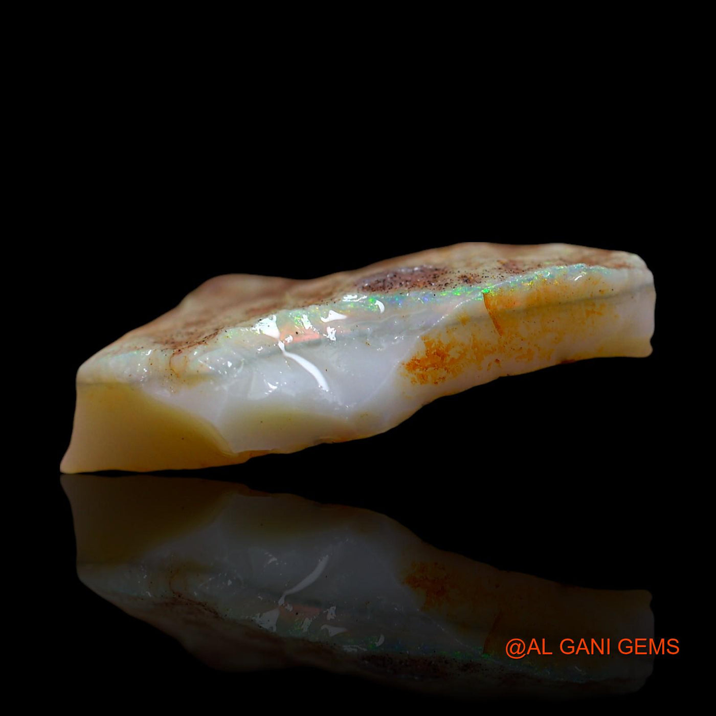 14.00 Cts Natural Australian Fire Opal Loose Gemstone Fancy Rough 22x20x5 mm RD-655