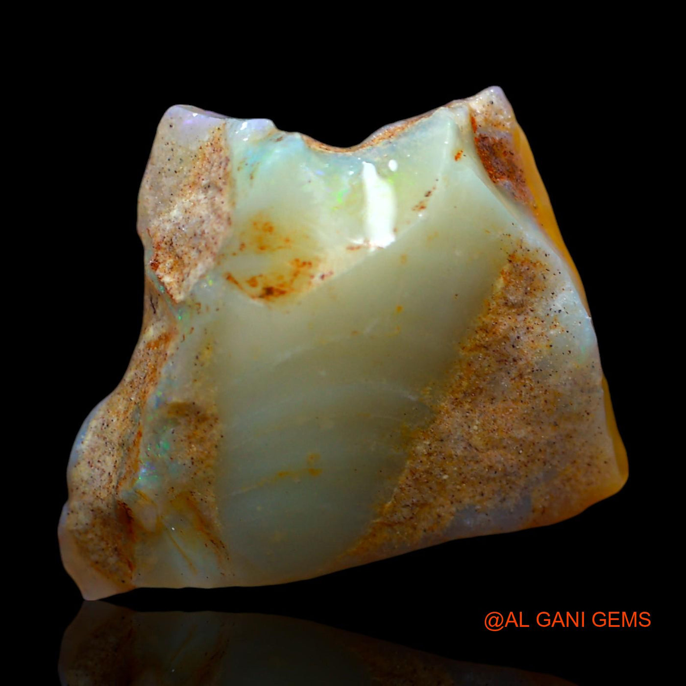 14.00 Cts Natural Australian Fire Opal Loose Gemstone Fancy Rough 22x19x7 mm RD-659