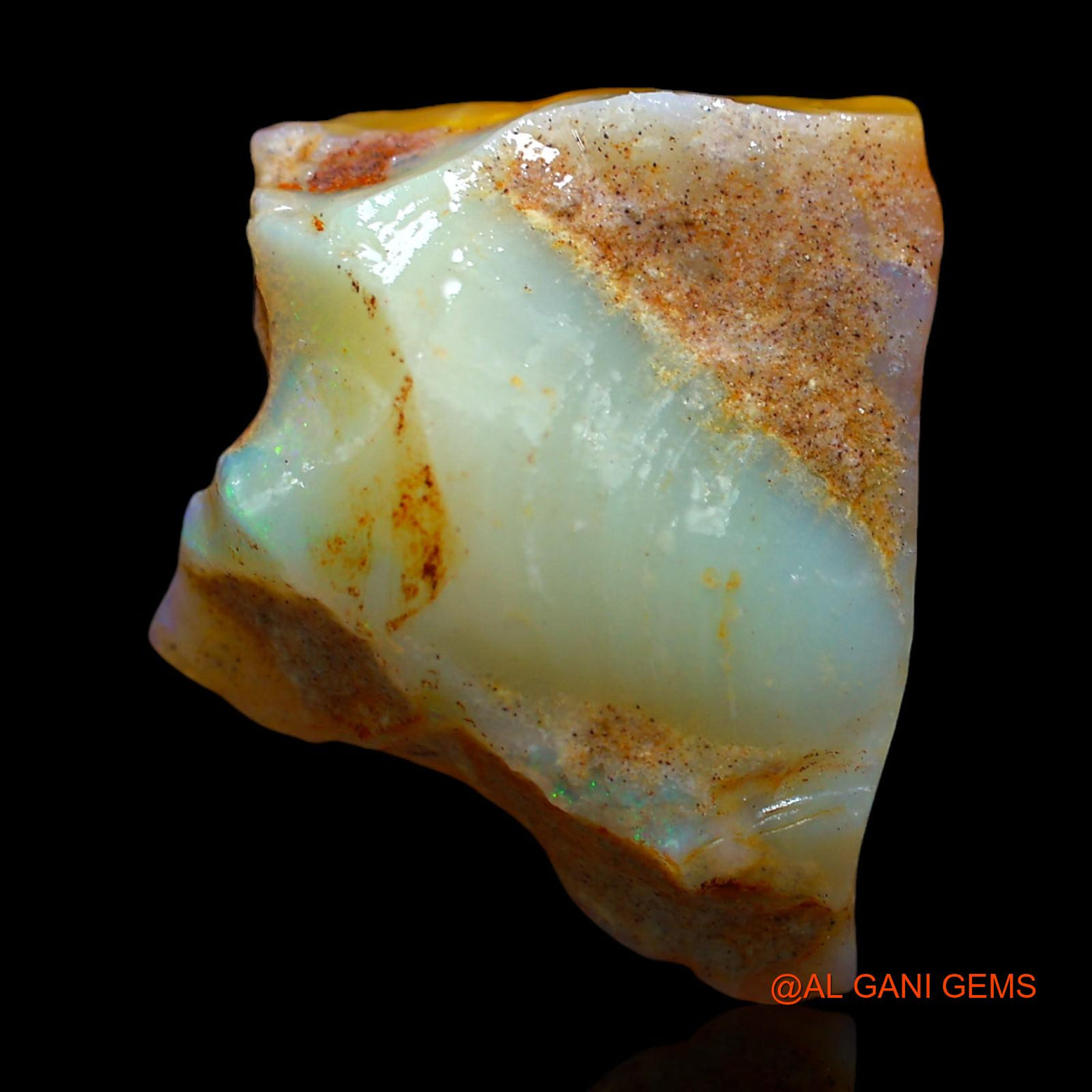 14.00 Cts Natural Australian Fire Opal Loose Gemstone Fancy Rough 22x19x7 mm RD-659