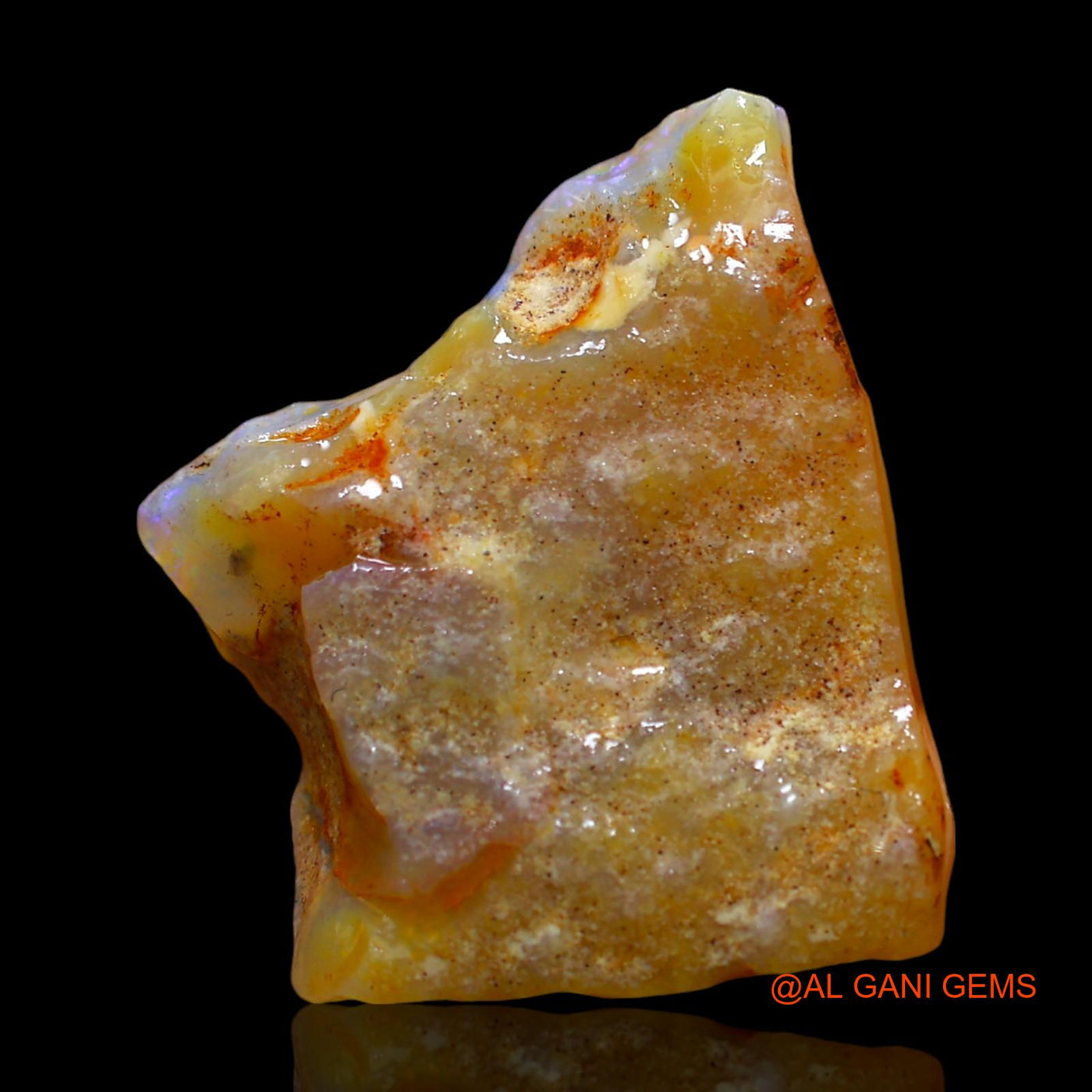 14.00 Cts Natural Australian Fire Opal Loose Gemstone Fancy Rough 22x19x7 mm RD-659