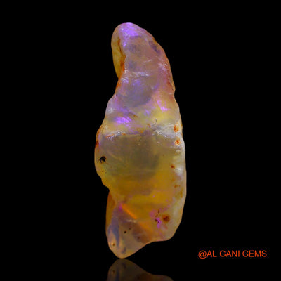 Natural Untreated Fire Opal Loose Gemstone Fancy Rough From Australia 12.00 Cts 25x14x9 mm RD-664