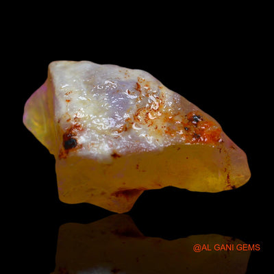 Natural Untreated Fire Opal Loose Gemstone Fancy Rough From Australia 12.00 Cts 25x14x9 mm RD-664
