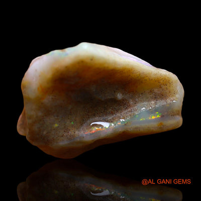 17.00 Cts Natural Australian Fire Opal Fancy Rough Loose Gemstone For Jewelry 21x17x12 mm RD-666