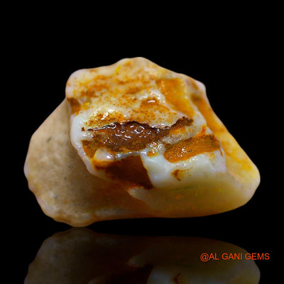 Natural Fire Opal Gemstone 20.00 Cts Loose Fancy Rough From Australia 23x17x11 mm RD-667