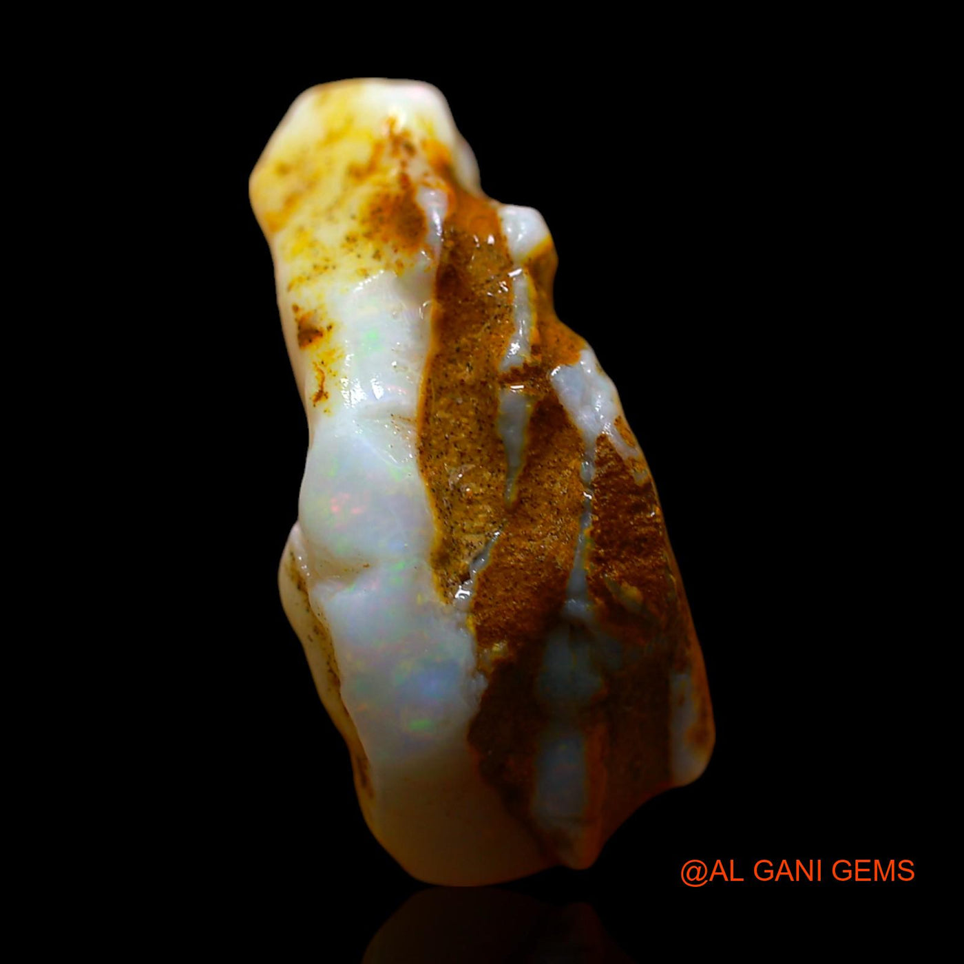 15.00 Cts Natural Australian Fire Opal Loose Gemstone Fancy Rough 23x12x10 mm RD-674