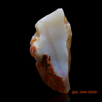 Natural Fire Opal Gemstone 21.00 Cts Loose Fancy Rough From Australia 26x15x11 mm RD-681