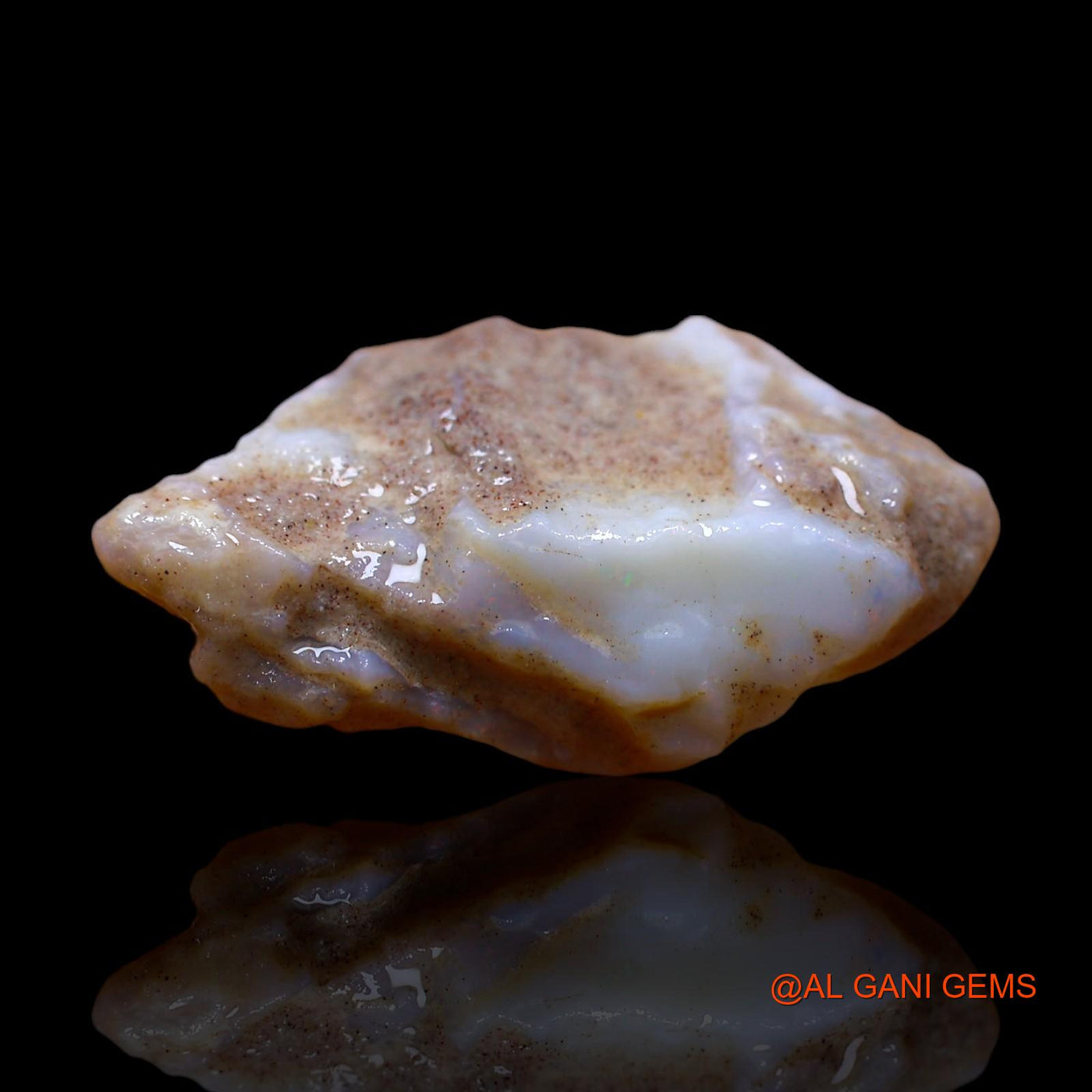 Natural Fire Opal Gemstone 18.00 Cts Loose Fancy Rough From Australia 28x17x11 mm RD-682