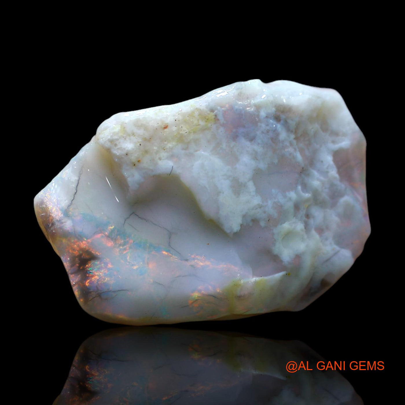 13.00 Cts Natural Australian Fire Opal Fancy Rough Loose Gemstone For Jewelry 25x17x6 mm RD-683