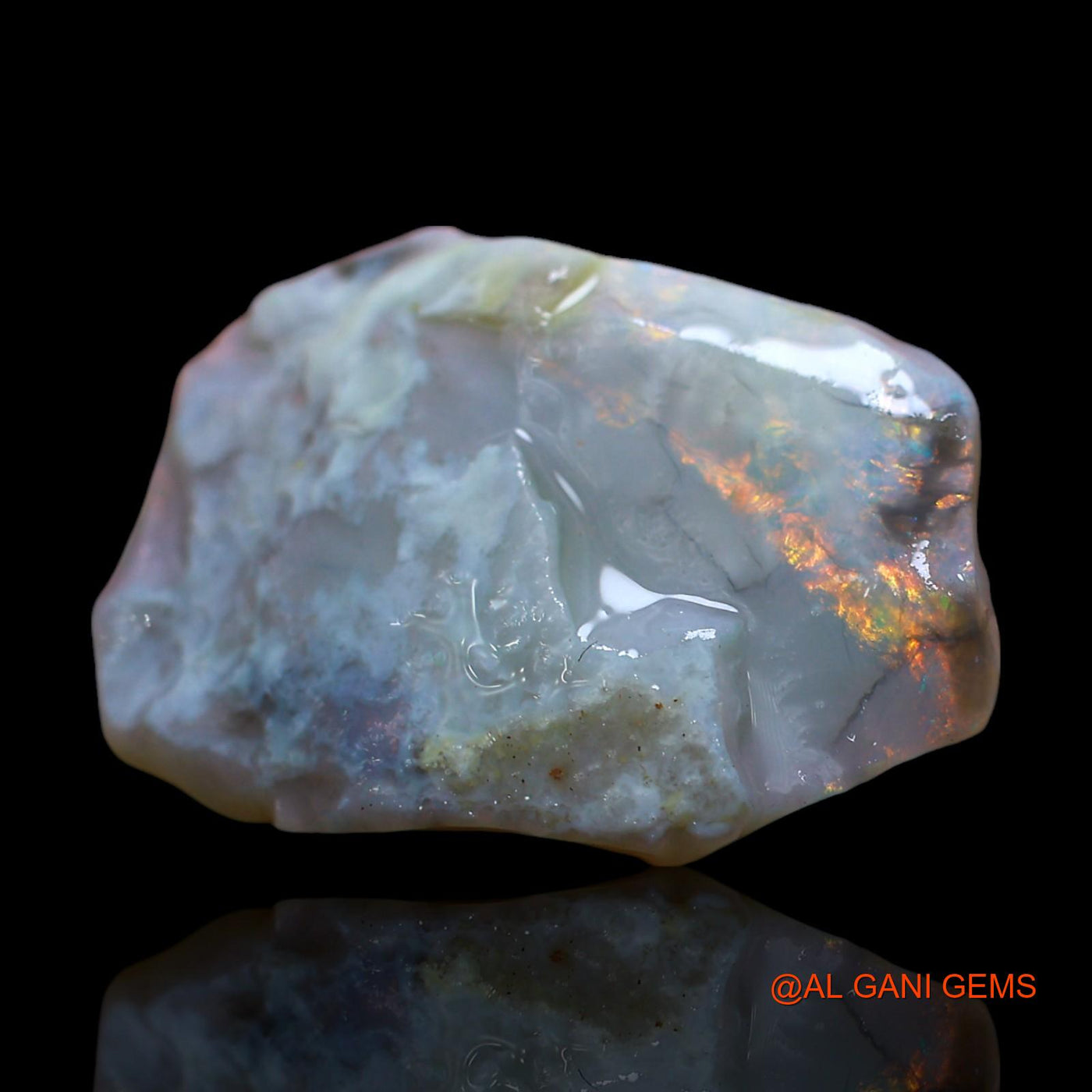 13.00 Cts Natural Australian Fire Opal Fancy Rough Loose Gemstone For Jewelry 25x17x6 mm RD-683