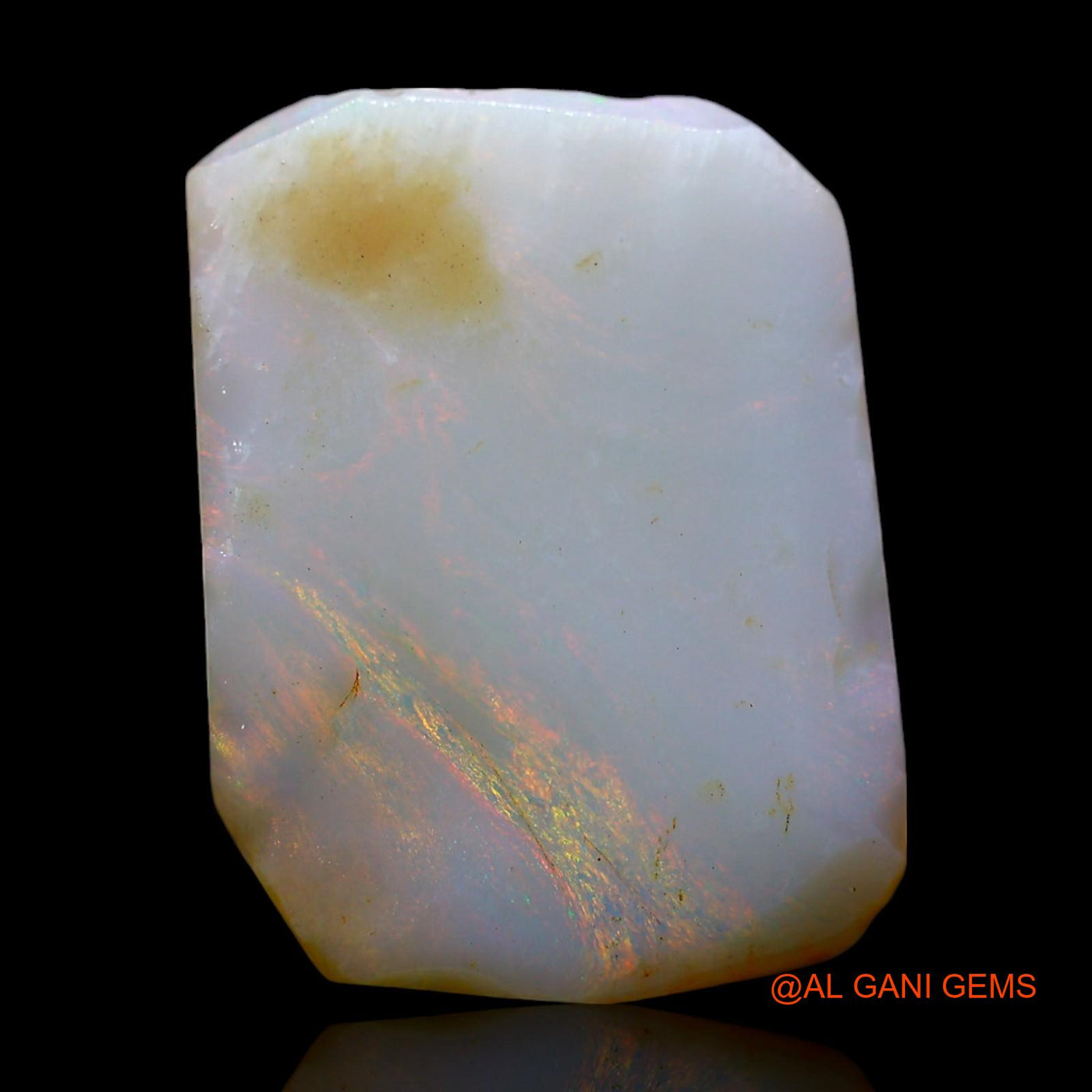 Natural Untreated Fire Opal Loose Gemstone Fancy Rough From Australia 21.00 Cts 22x16x6 mm RD-684