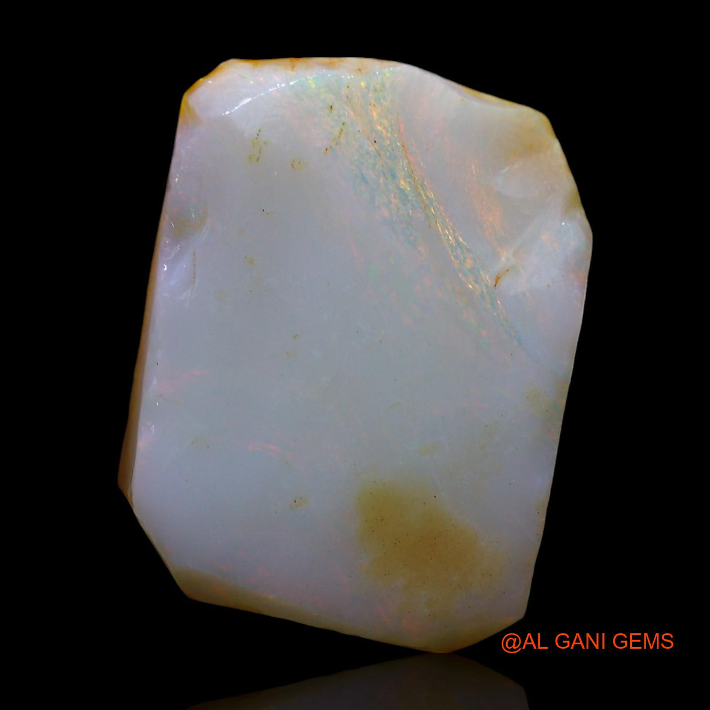 Natural Untreated Fire Opal Loose Gemstone Fancy Rough From Australia 21.00 Cts 22x16x6 mm RD-684