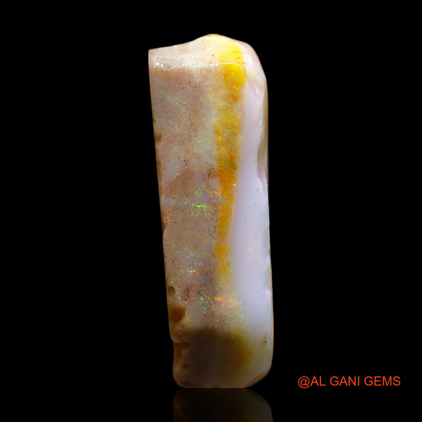 Natural Untreated Fire Opal Loose Gemstone Fancy Rough From Australia 21.00 Cts 22x16x6 mm RD-684