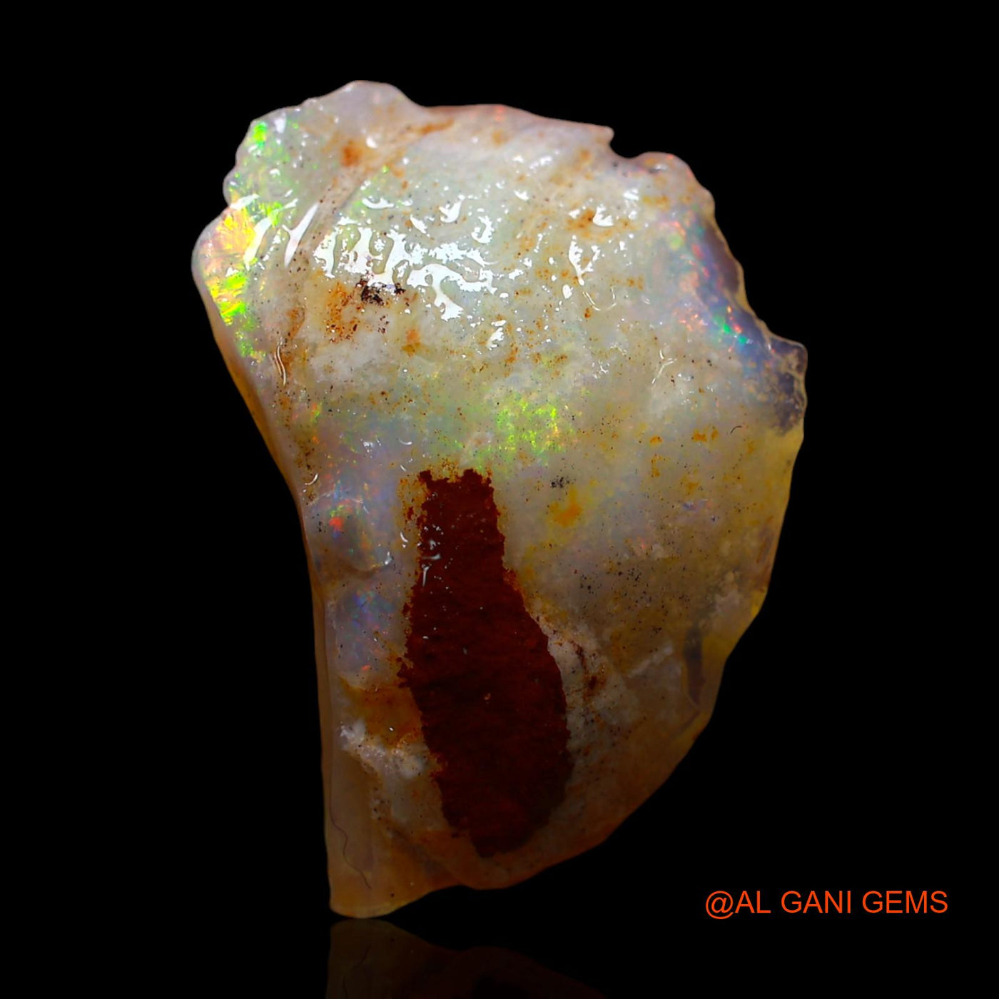 10.00 Cts Natural Australian Fire Opal Fancy Rough Loose Gemstone For Jewelry 24x17x6 mm RD-685