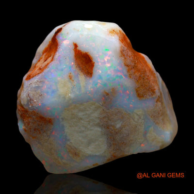 13.00 Cts Natural Australian Fire Opal Loose Gemstone Fancy Rough 19x19x6 mm RD-690