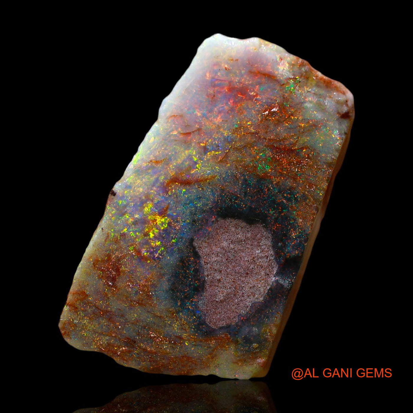 10.00 Cts Unheated Australian Fire Opal Loose Gemstone Fancy Rough Natural 23x14x5 mm RD-691