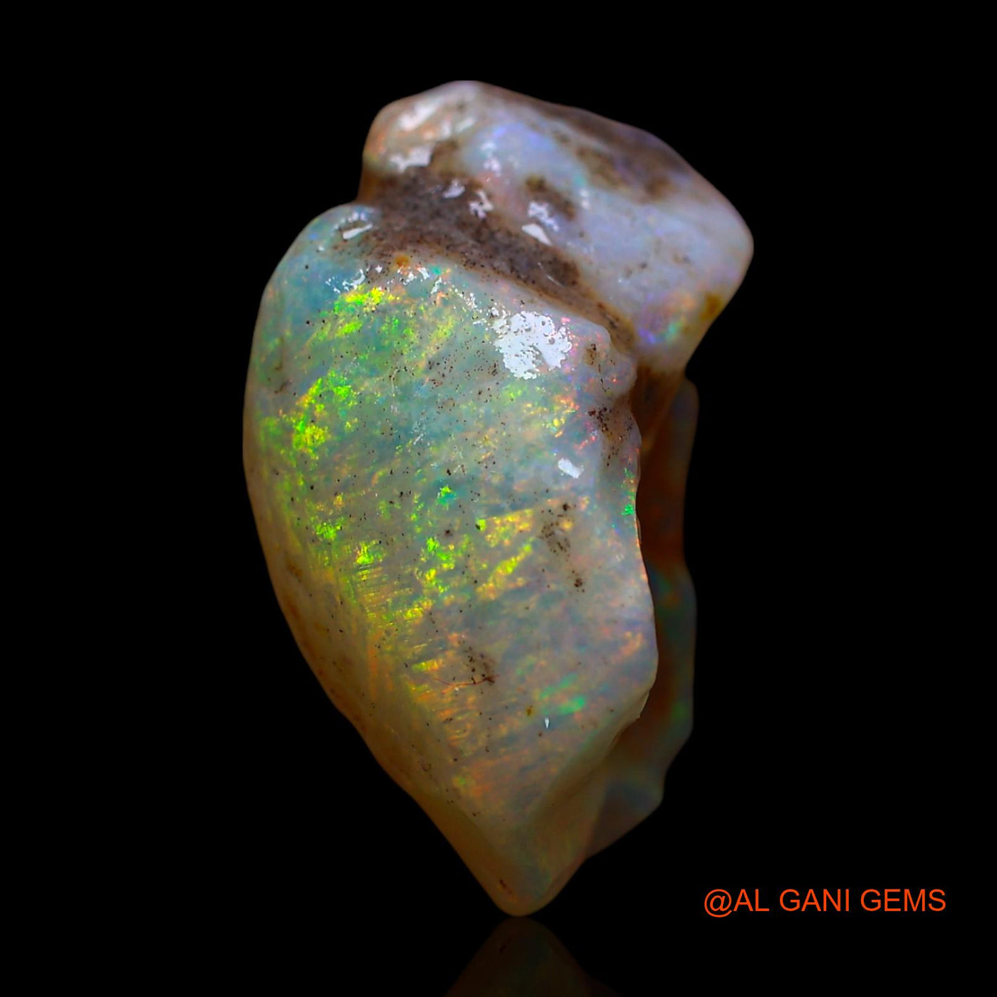 15.00 Cts Natural Australian Fire Opal Loose Gemstone Fancy Rough 21x12x11 mm RD-695