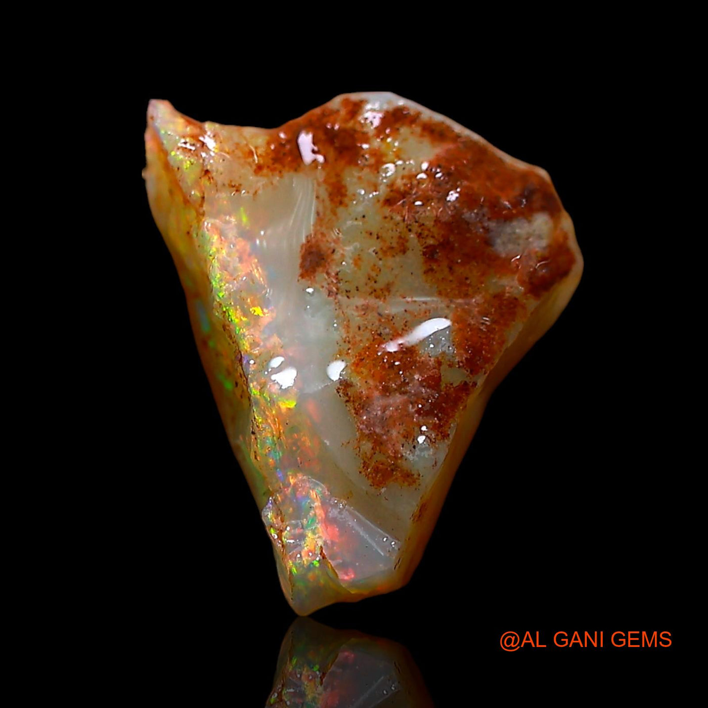 3.00 Cts Natural Australian Fire Opal Loose Gemstone Fancy Rough 13x11x4 mm RD-69