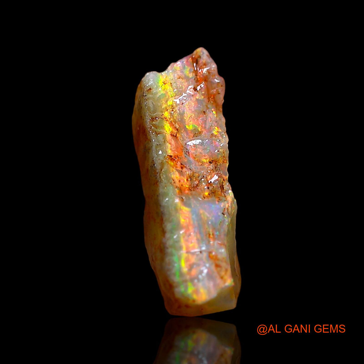 3.00 Cts Natural Australian Fire Opal Loose Gemstone Fancy Rough 13x11x4 mm RD-69
