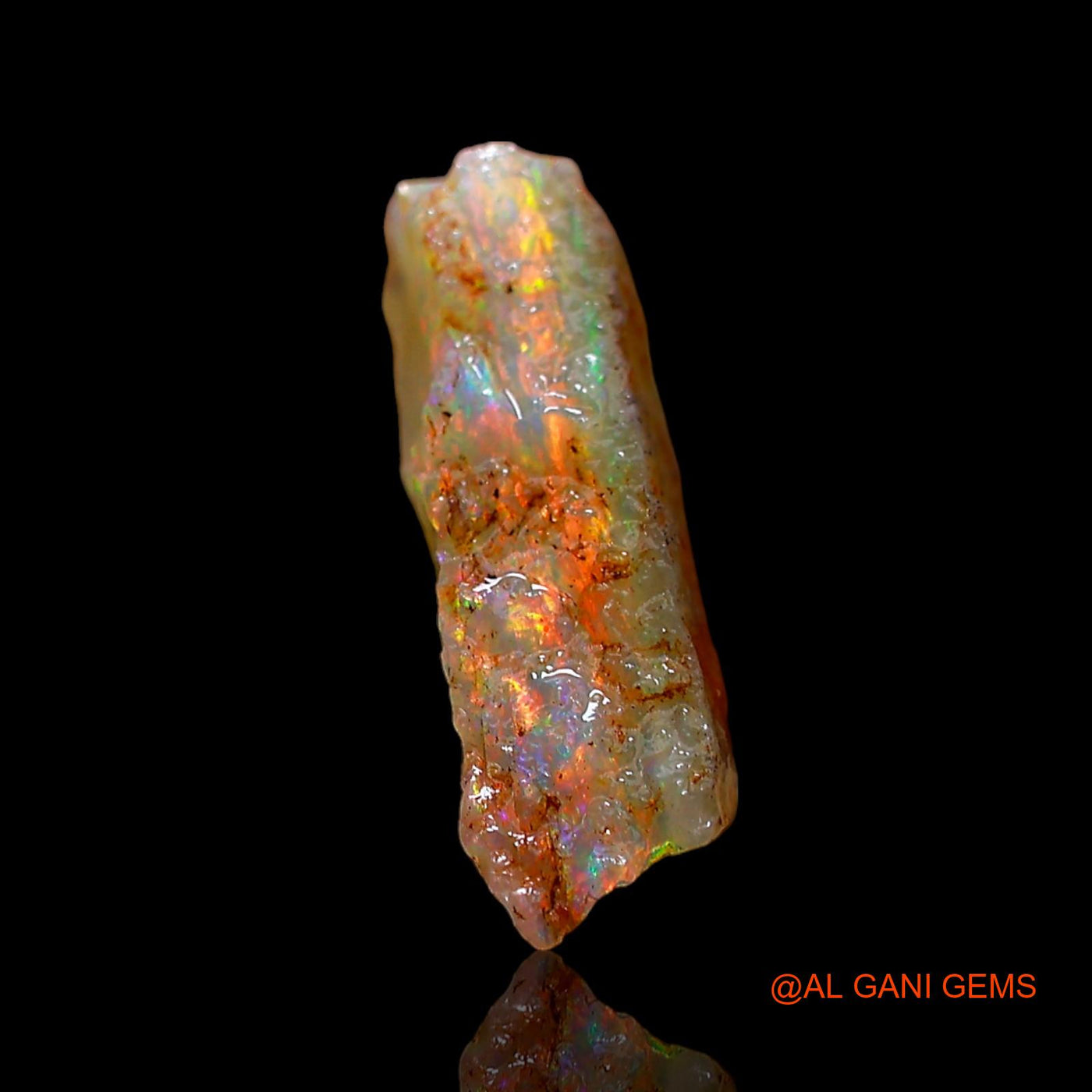 3.00 Cts Natural Australian Fire Opal Loose Gemstone Fancy Rough 13x11x4 mm RD-69