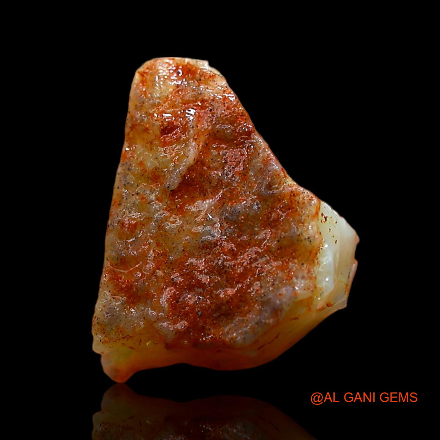 3.00 Cts Natural Australian Fire Opal Loose Gemstone Fancy Rough 13x11x4 mm RD-69