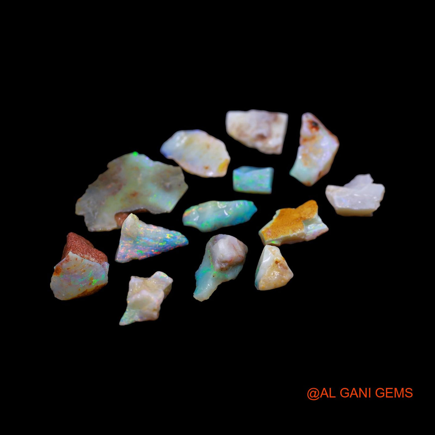 13 Pcs 31.00 Cts Natural Australian Fire Opal Loose Gemstone Fancy Rough Wholesale Lot 6X8 TO 15X21 MM RD-6