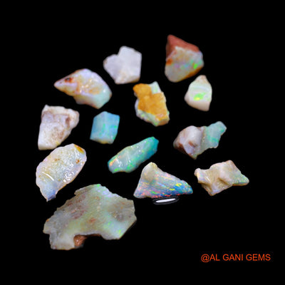 13 Pcs 31.00 Cts Natural Australian Fire Opal Loose Gemstone Fancy Rough Wholesale Lot 6X8 TO 15X21 MM RD-6
