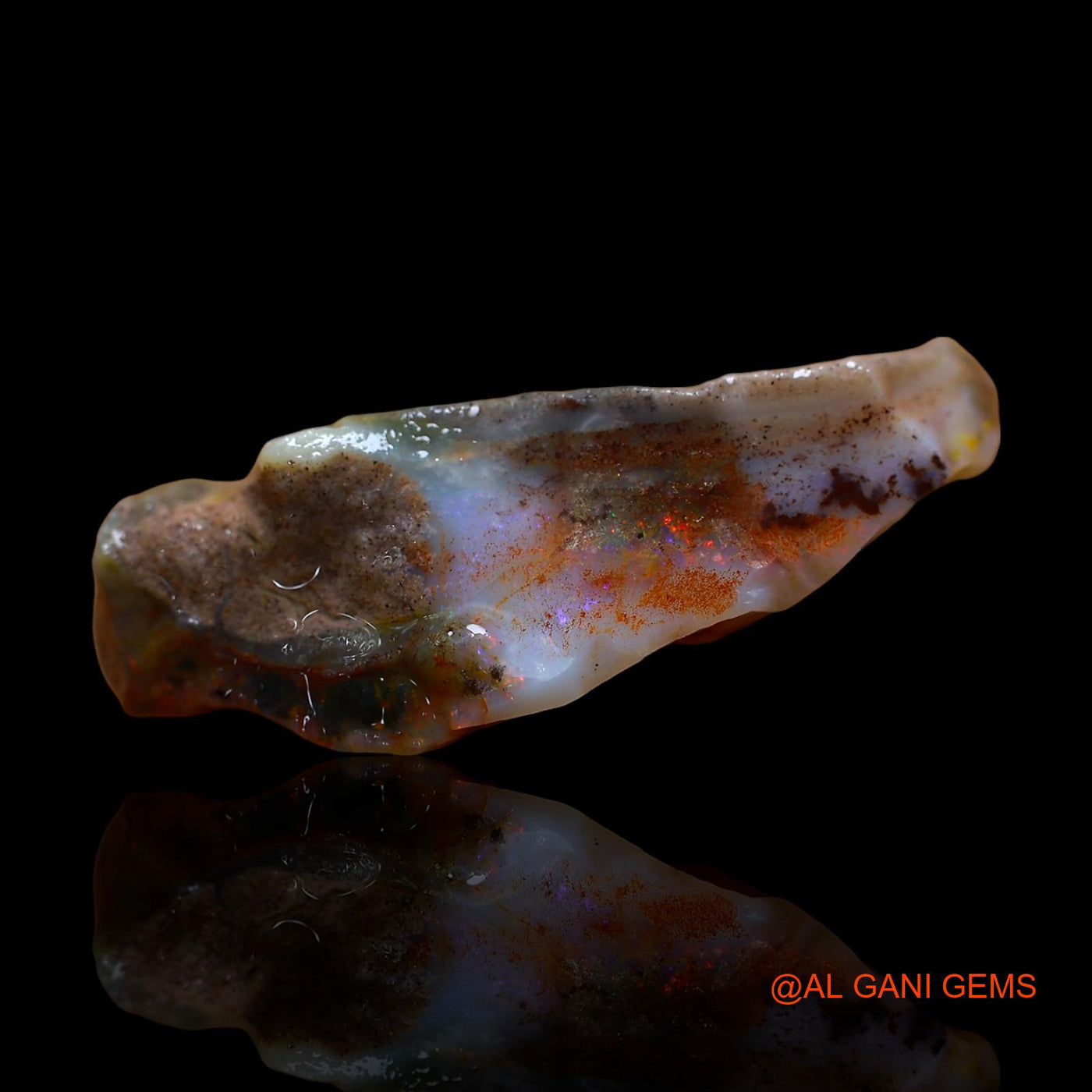 15.00 Cts Natural Australian Fire Opal Fancy Rough Loose Gemstone For Jewelry 27x11x8 mm RD-702