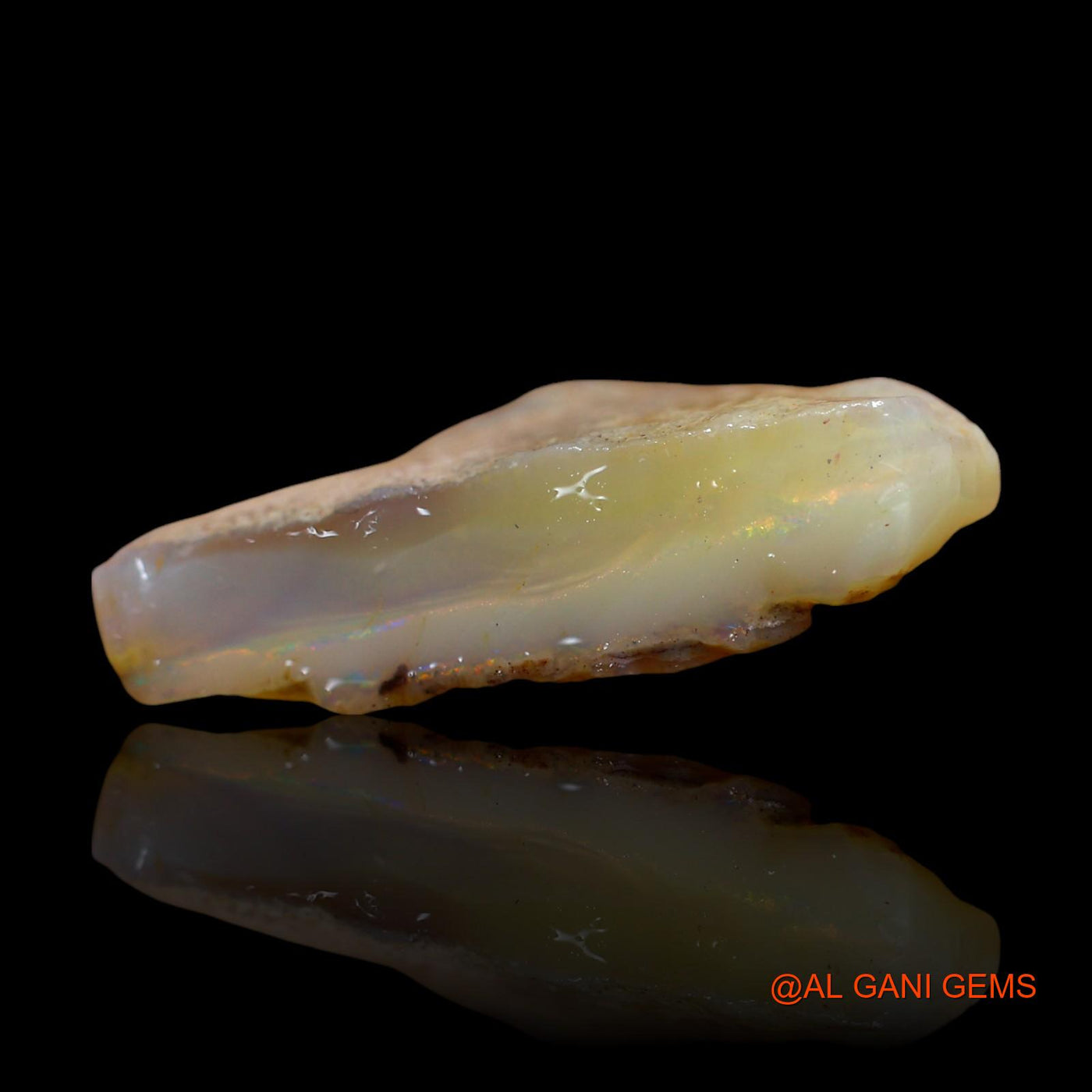 11.00 Cts Natural Australian Fire Opal Loose Gemstone Fancy Rough 26x16x5 mm RD-704