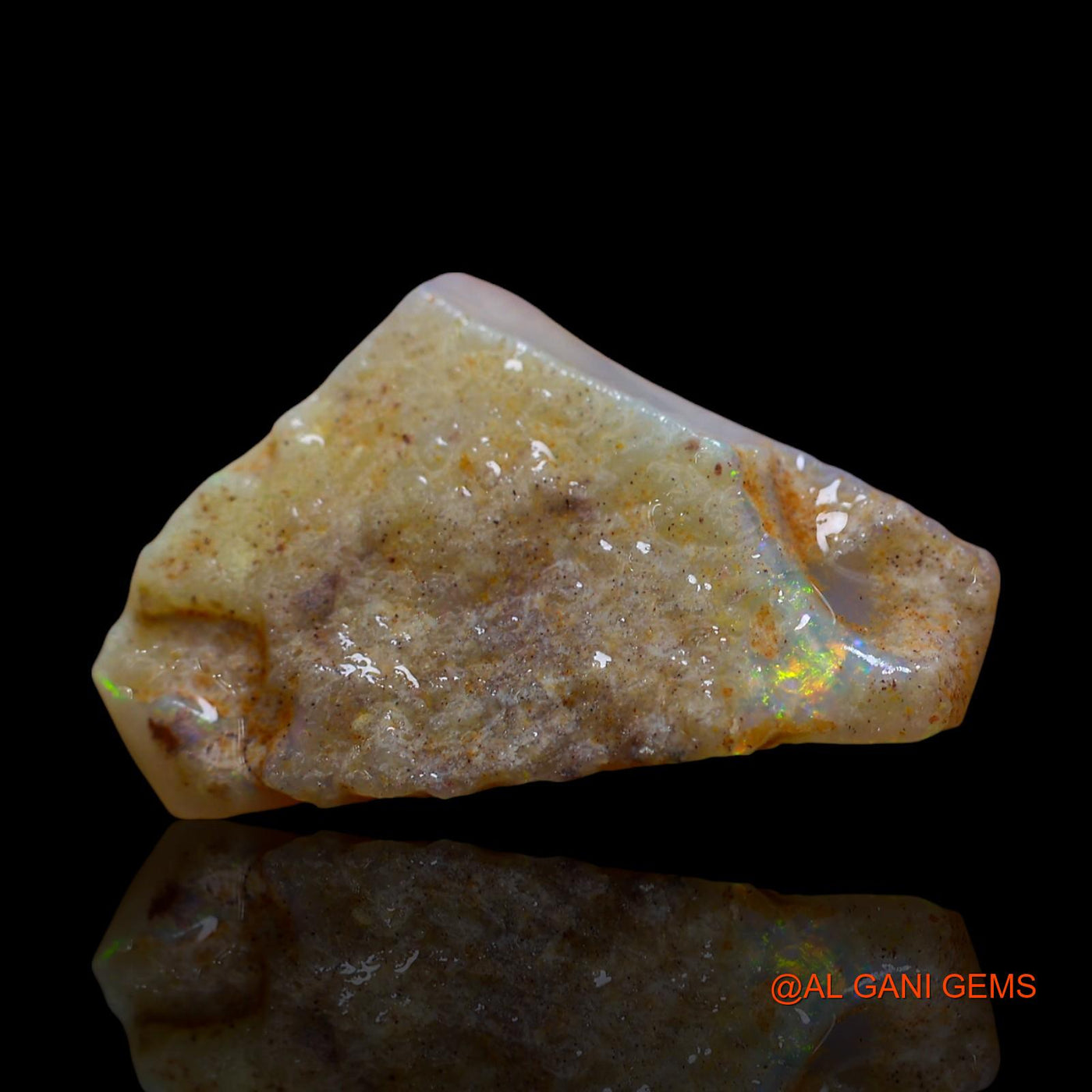 11.00 Cts Natural Australian Fire Opal Loose Gemstone Fancy Rough 26x16x5 mm RD-704
