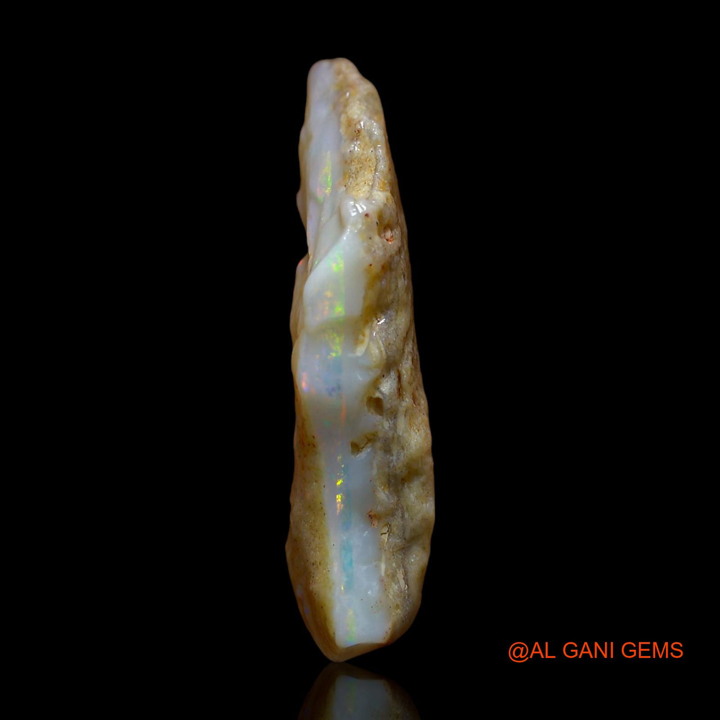 Natural Fire Opal Gemstone 9.00 Cts Loose Fancy Rough From Australia 31x10x7 mm RD-705